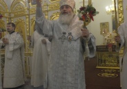 Преосвященнейший Мстислав, епископ Тихвинский и Лодейнопольский, совершил Пасхальные богослужения в Тихвинском Богородичном Успенском мужском монастыре